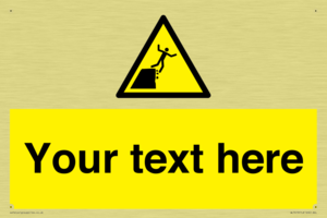 Custom Warning unstable cliff edge